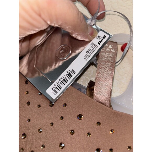 Skims x Swarovski Jelly Sheer Crystal High Waisted Leggings Sienna L NEW Stretch - Picture 5 of 11